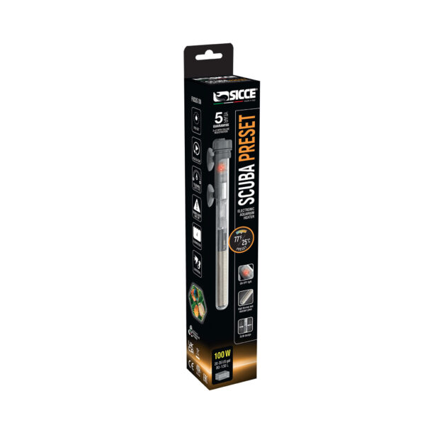 Sicce SCUBA Preset 100 Submersible Heater - 100 Watt