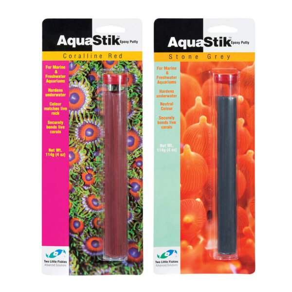 Two Little Fishies AquaStik Underwater Epoxy Putty - Stone Grey - 4 oz