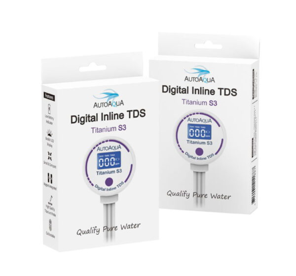 AutoAqua Digital Inline TDS - Titanium S3