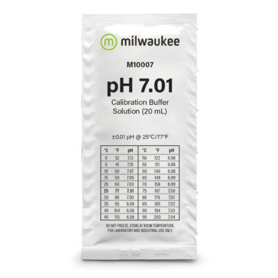 Milwaukee M10007B pH 7.01 Calibration Solution - Box of 25
