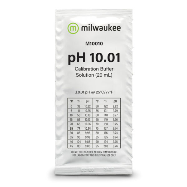 Milwaukee M10010B pH 10.01 Calibration Solution - Box of 25
