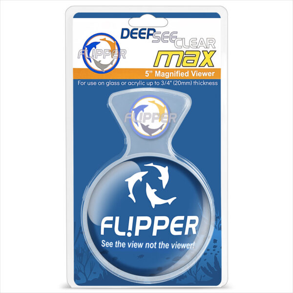 Flipper DeepSee Viewer Max - 5" Magnetic Magnifying Glass - Clear