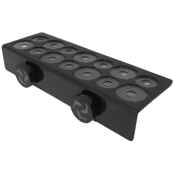 Flipper Magnetic Frag Rack w/ Removable Shelf - Holds 14 Frags - Black